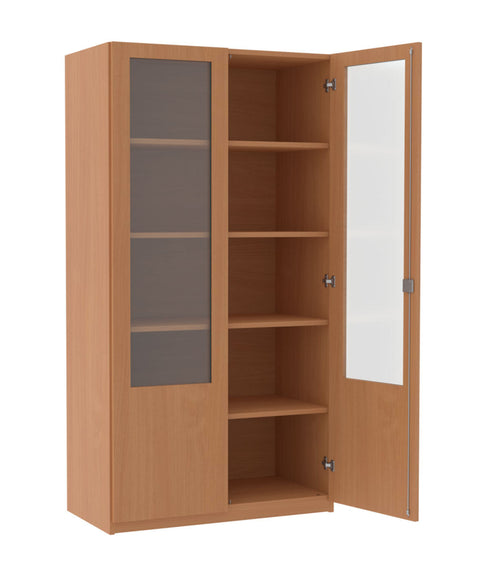 Aktenschrank mit Glasausschnitt - Höhe 190cm