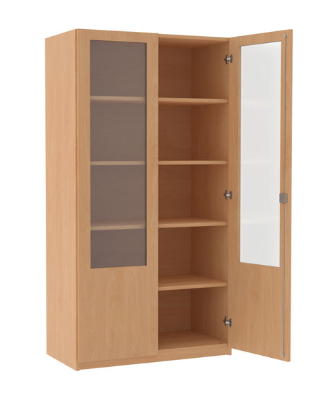 Aktenschrank mit Glasausschnitt - Höhe 190cm