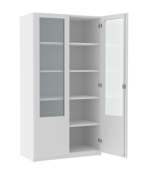 Aktenschrank mit Glasausschnitt - Höhe 190cm