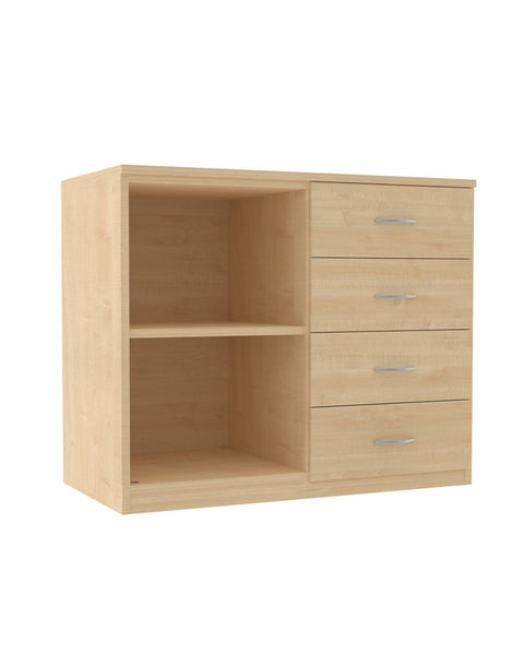 Anrichte mit 4 Schüben und Einlegeboden - Höhe 80cm