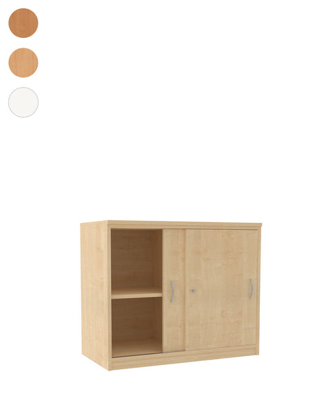 Anrichte mit Schiebetür und Mittelwand - Höhe 80cm