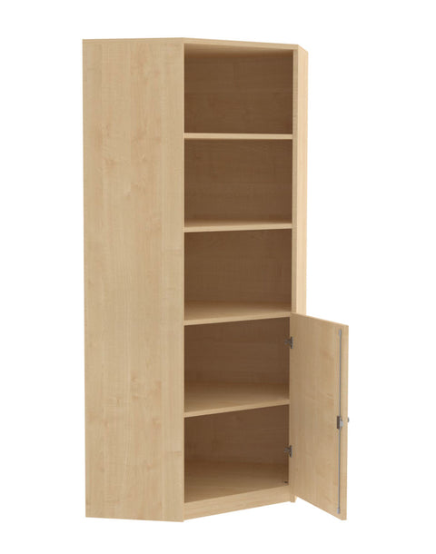 Eckschrank mit Halbtür - Höhe 190cm