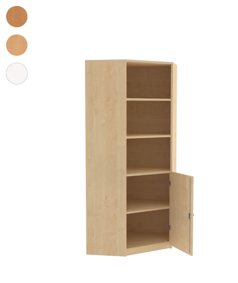 Eckschrank mit Halbtür - Höhe 190cm