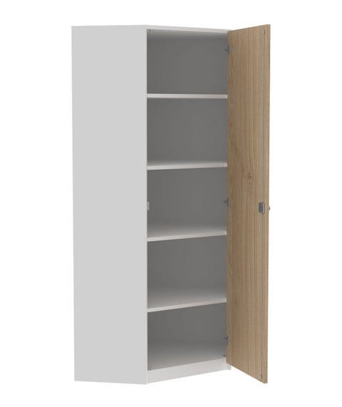 Eckschrank mit Tür - Höhe 190cm
