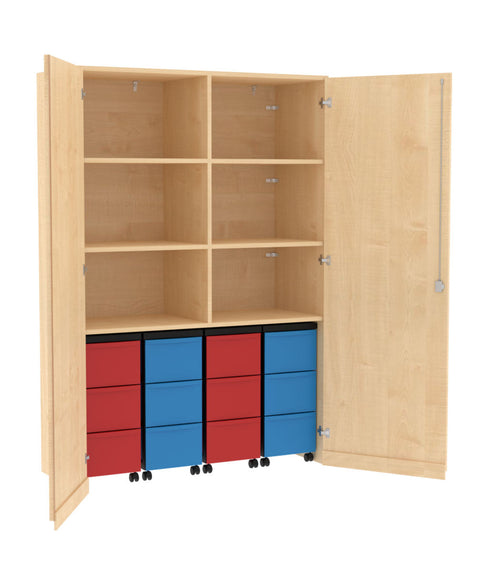 Garagenmittelwandschrank 4x3L - Höhe 190cm