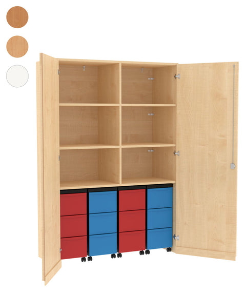 Garagenmittelwandschrank 4x3L - Höhe 190cm