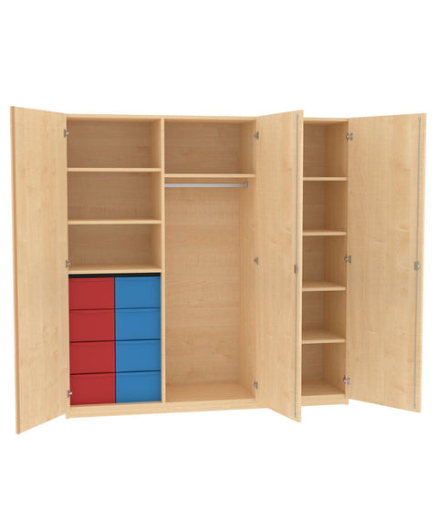 Garderobenschrank 2x4L - Höhe 190cm