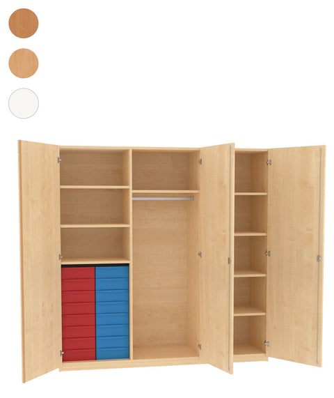 Garderobenschrank 2x8S - Höhe 190cm