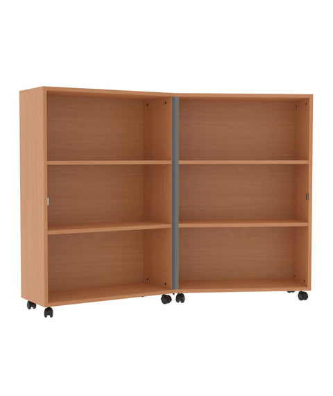 Klappregal, fahrbar - Höhe 120cm