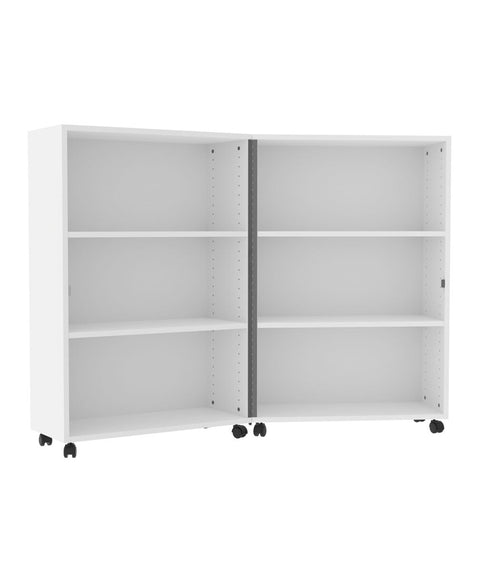Klappregal, fahrbar - Höhe 120cm