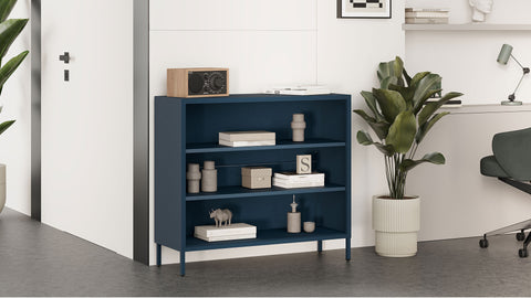 Niedriges Metallbücherregal Höhe 90cm