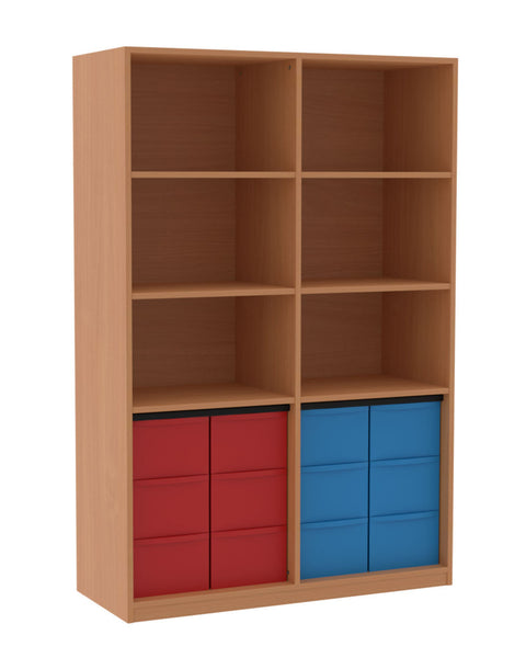 Materialmittelwandregal 4x3L - Höhe 190cm