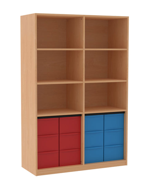 Materialmittelwandregal 4x3L - Höhe 190cm