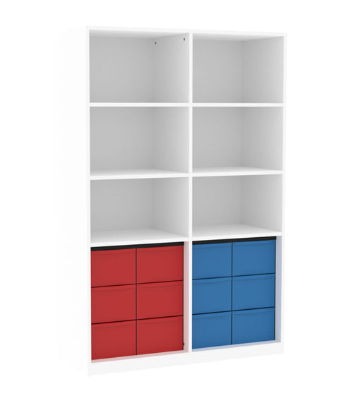 Materialmittelwandregal 4x3L - Höhe 190cm