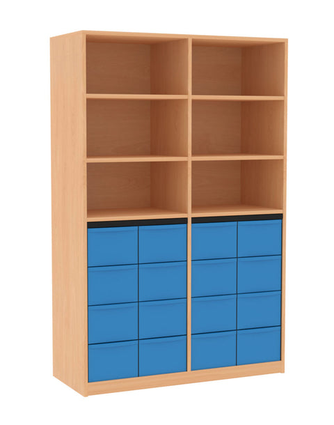 Materialmittelwandregal 4x4L - Höhe 190cm