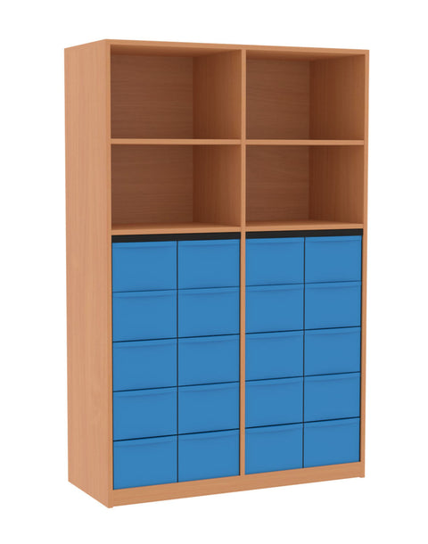 Materialmittelwandregal 4x5L - Höhe 190cm