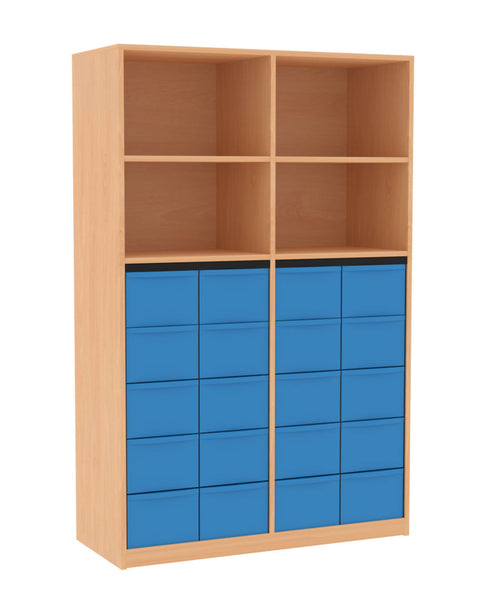 Materialmittelwandregal 4x5L - Höhe 190cm
