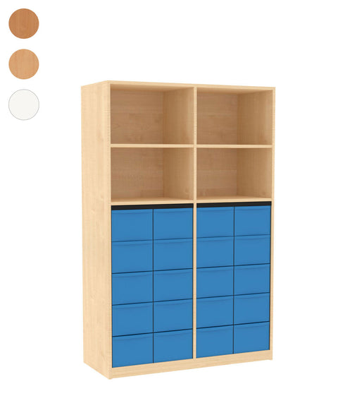 Materialmittelwandregal 4x5L - Höhe 190cm