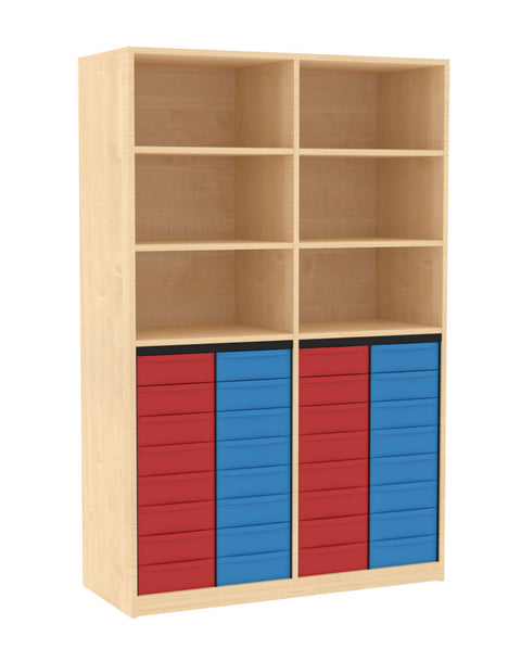 Materialmittelwandregal 4x8S - Höhe 190cm