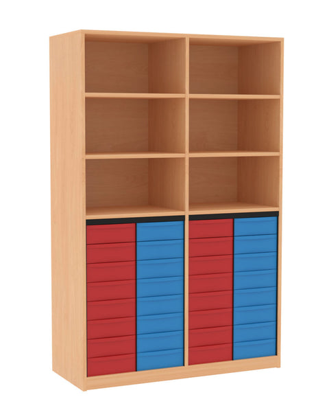 Materialmittelwandregal 4x8S - Höhe 190cm