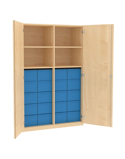 Materialmittelwandschrank 4x5L - Höhe 190cm