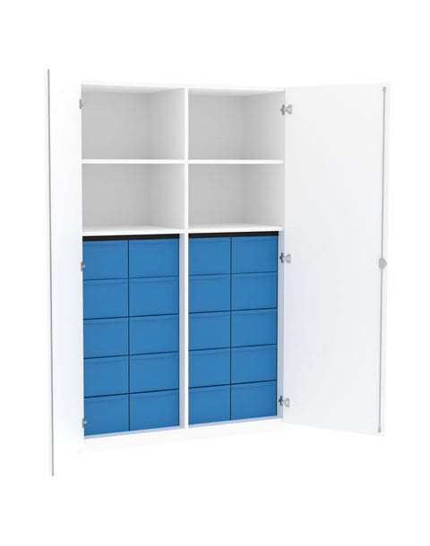 Materialmittelwandschrank 4x5L - Höhe 190cm