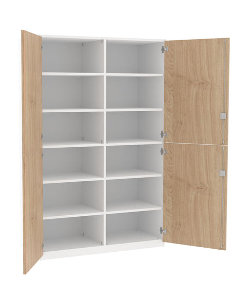 Materialmittelwandschrank mit Doppeltüren - Höhe 190cm