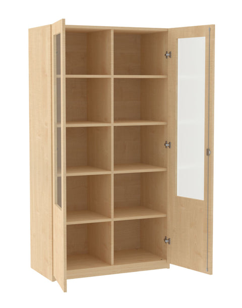 Mittelwandschrank mit Glasausschnitt - Höhe 190cm