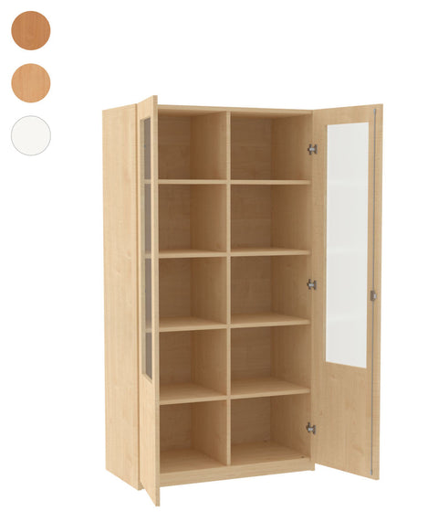 Mittelwandschrank mit Glasausschnitt - Höhe 190cm