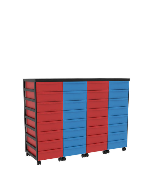 Modulboxsystem fahrbar 4x8 S - Höhe 87,5cm