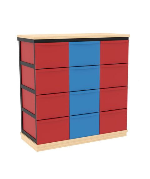 Modulboxsystem mit Sockel 3x4 L - Höhe 92cm