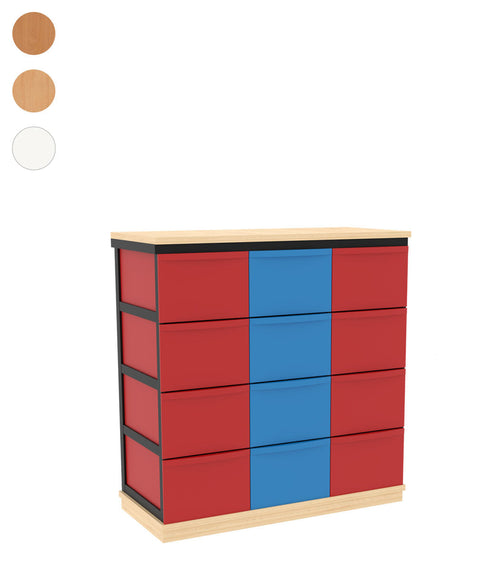 Modulboxsystem mit Sockel 3x4 L - Höhe 92cm