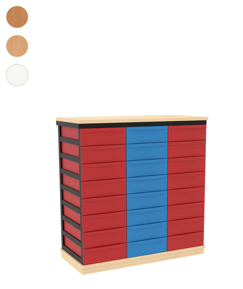 Modulboxsystem mit Sockel 3x8 S - Höhe 92cm