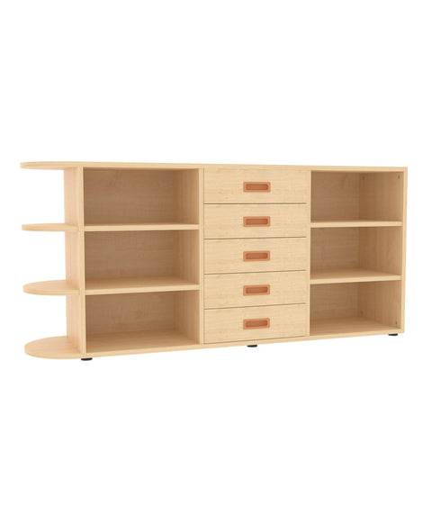 Raumteilerschrank mit Stellfüßen 2 - Höhe 80cm