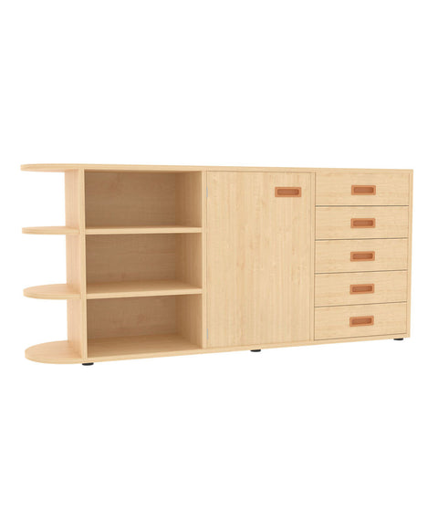Raumteilerschrank mit Stellfüßen 3 - Höhe 80cm