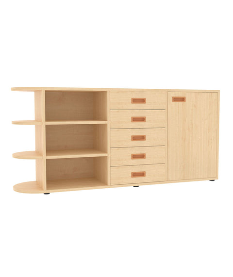 Raumteilerschrank mit Stellfüßen 4 - Höhe 80cm