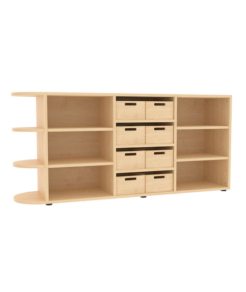 Raumteilerschrank mit Stellfüßen 5 - Höhe 80cm