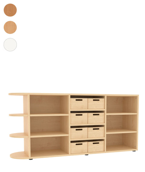 Raumteilerschrank mit Stellfüßen 5 - Höhe 80cm