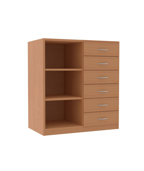 Unterschrank mit 6 Schüben und Einlegeböden - Höhe 98cm