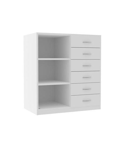 Unterschrank mit 6 Schüben und Einlegeböden - Höhe 98cm
