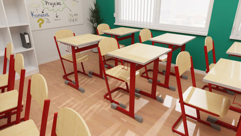 Klassenzimmerset Feste Höhe 1