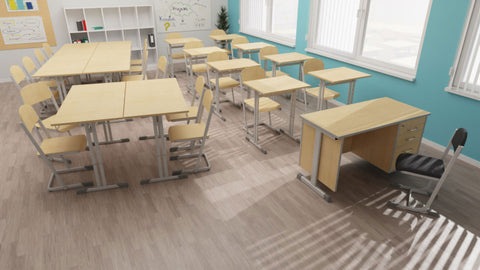 Klassenzimmerset Höhenverstellbar 1