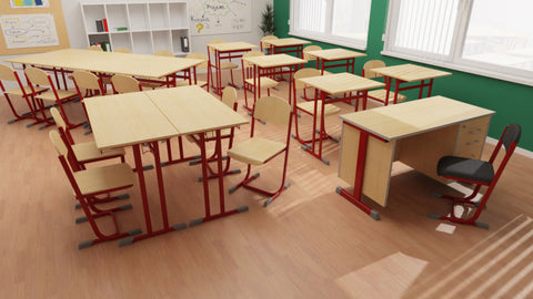 Klassenzimmerset Feste Höhe 2