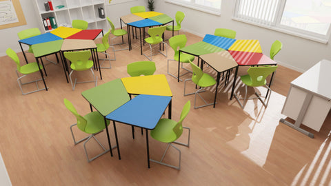 Klassenzimmerset 5 Punkt Tisch