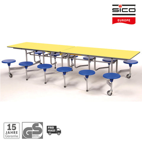 Rechtecktisch mit 12 Sitzen - SICO - 5