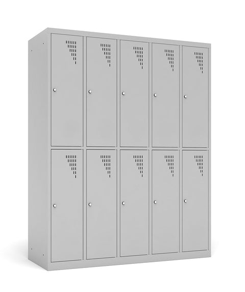 Multi-Locker Spind mit 5 Abteilen und 10 Fächern