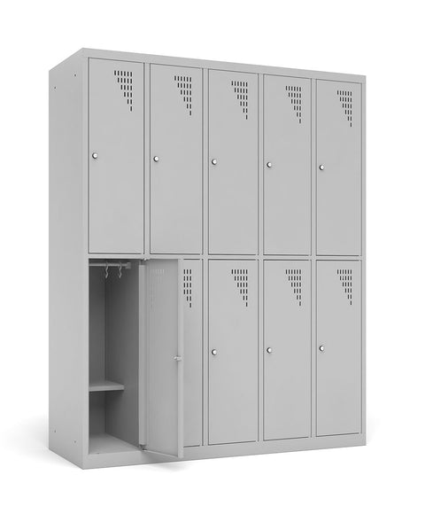 Multi-Locker Spind mit 5 Abteilen und 10 Fächern