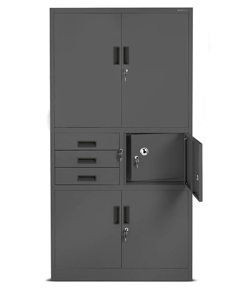 Metallaktenschrank mit Tresor Höhe 185cm II