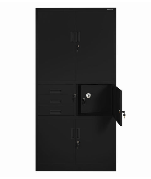 Metallaktenschrank mit Tresor Höhe 185cm II