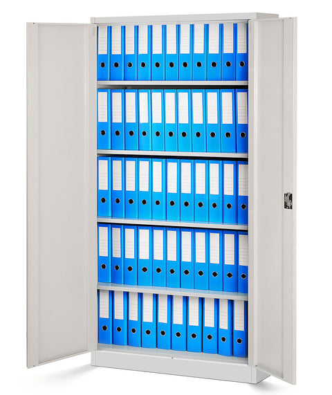 Metallaktenschrank II Höhe 185cm - Holzoptik